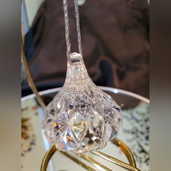 Vintage Jonal CRYSTAL HERSHEY'S KISS Christmas Candy Ornament - Germany Made - Picture 1 of 12